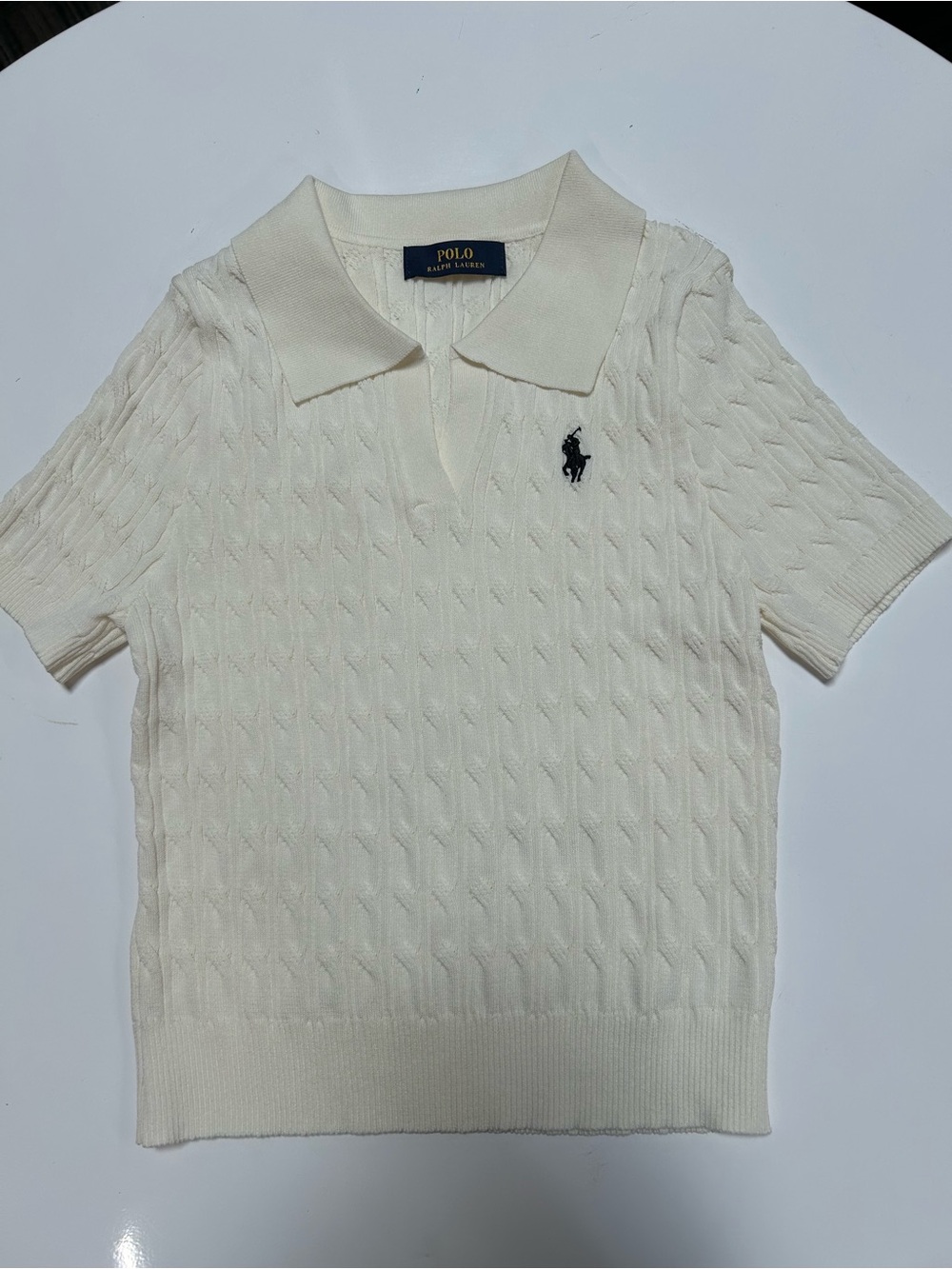 Ralph Lauren cream polo sweater size XS/S